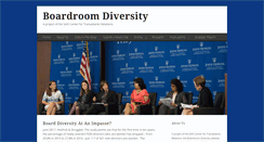 Desktop Screenshot of boardroomdiversity.org